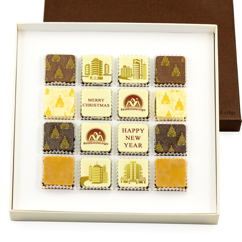 16er DL mit weihnachtlichen Designpralinen min