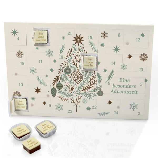 SchokoFoto Adventskalender – Premium Logo-Pralinen | Mint Edition – Bild 3